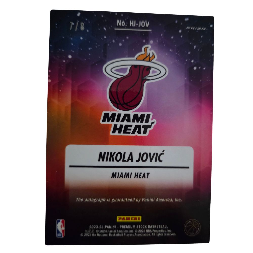 Nikola Jović 2023-24 Panini Hoops Premium Stock Hoops Ink Autograph /8 #HI-JOV