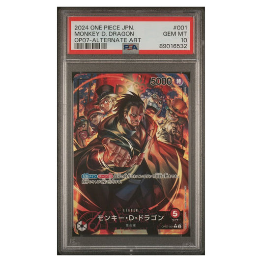 Monkey D. Dragon Alternate Art PSA 10 One Piece Japanisch 500 Jahre in der Zukunft