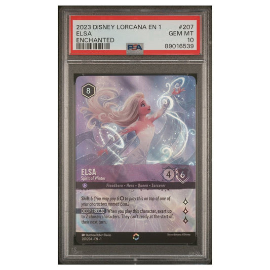 Elsa – Geist des Winters verzaubert PSA 10 Disney Lorcana