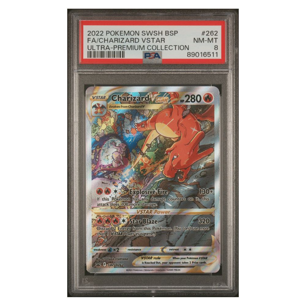 Charizard VSTAR Full Art Ultra-Premium-Kollektion PSA 8