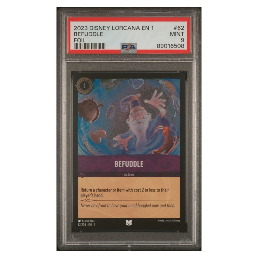 Befuddle Foil Pre Errata Carte PSA 9 Disney Lorcana TCG