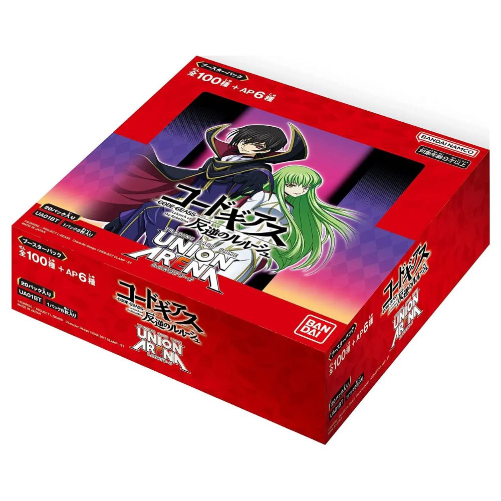 Code Geass Lelouch der Rebellion BANDAI UNION ARENA Booster Box UA01BT