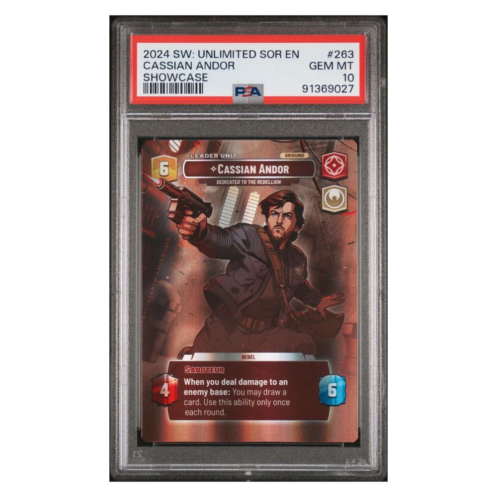 Cassian Andor Showcase #263 PSA 10 Star Wars Illimité 2024