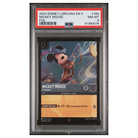 Mickey Mouse - Trumpeter Foil PSA 8 Disney Lorcana  2024