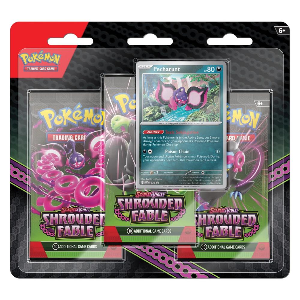 Shrouded Fable Dreierpack Blister 2024 Pokémon SV06.5