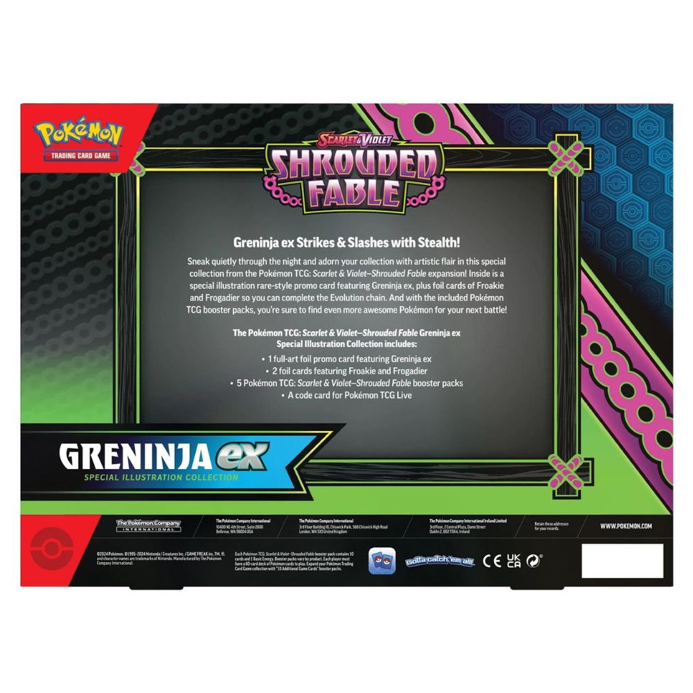 Shrouded Fable Greninja ex Collector Box Pokémon Scarlet & Violet SV06.5