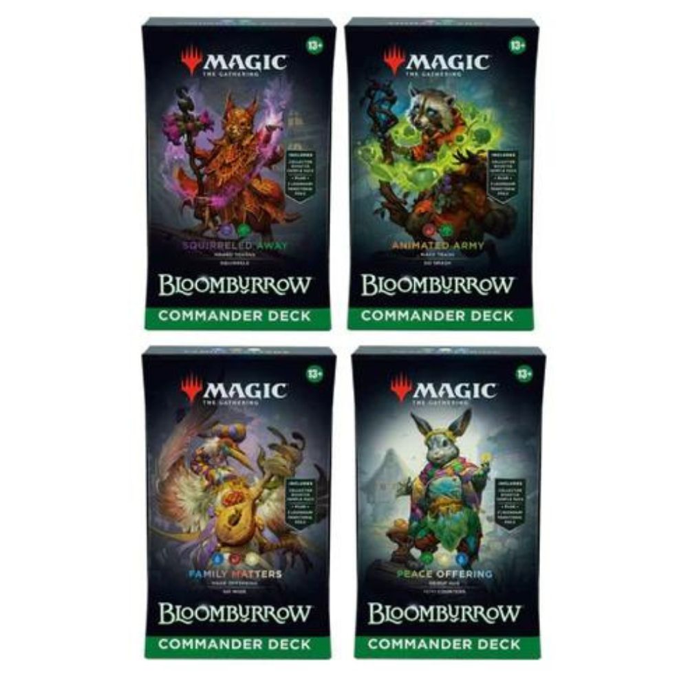 Jeu de 4 decks Commander Bloomburrow Magic : The Gathering