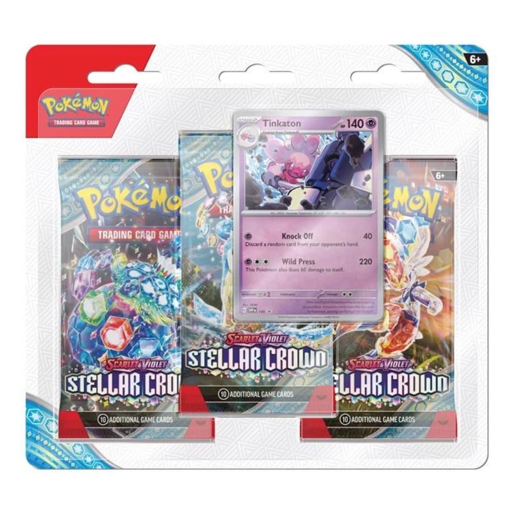 Pokémon TCG: SV07 „Sternenkrone“, Dreierpack-Blister