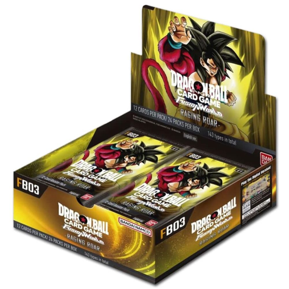 Dragon Ball Super Card Game Fusion World FB-03 Booster Box  Raging Roar Edition