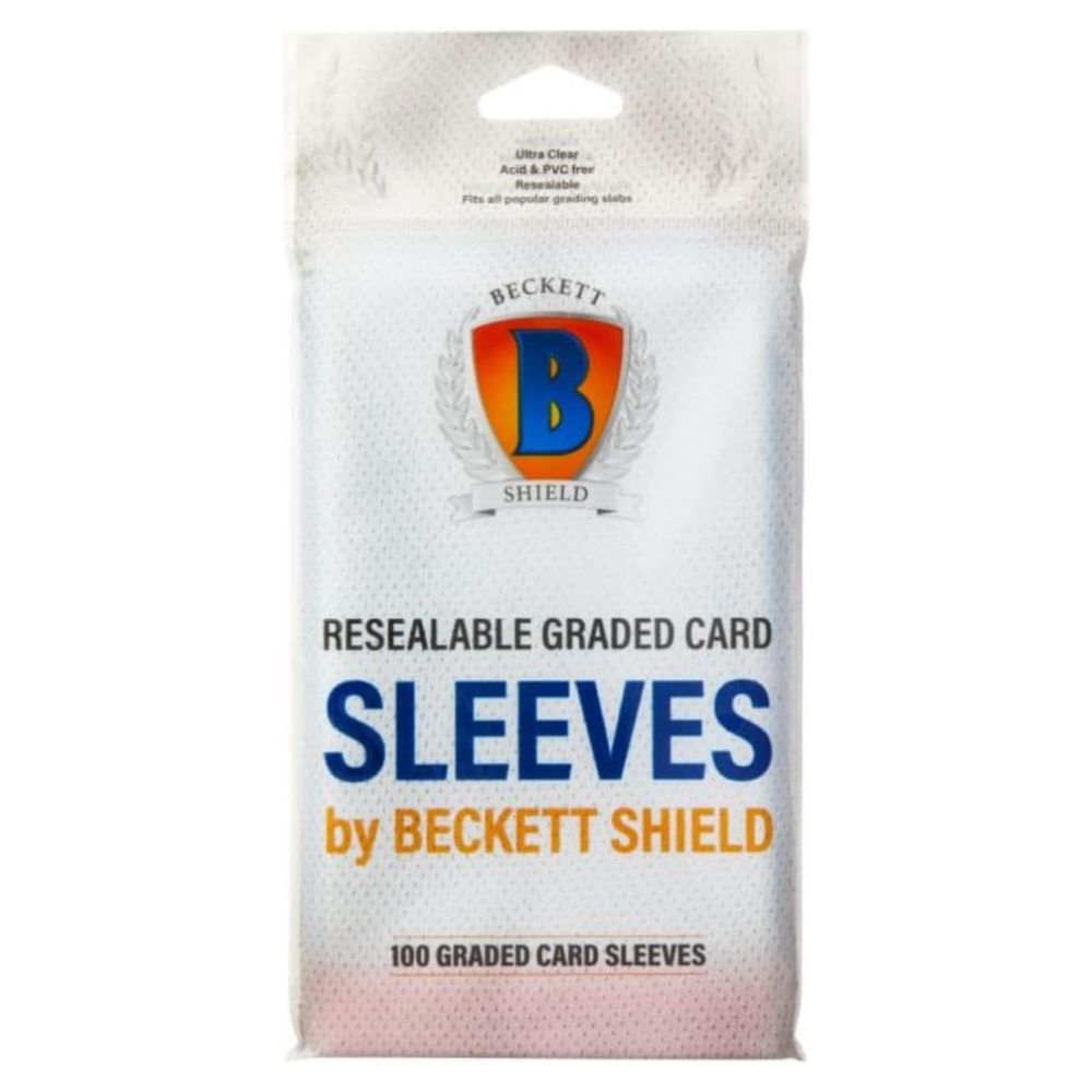 Beckett Shield Resealable Graded Card Sleeves – 100 Count