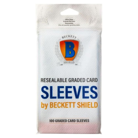 Beckett Shield Resealable Graded Card Sleeves – 100 Count