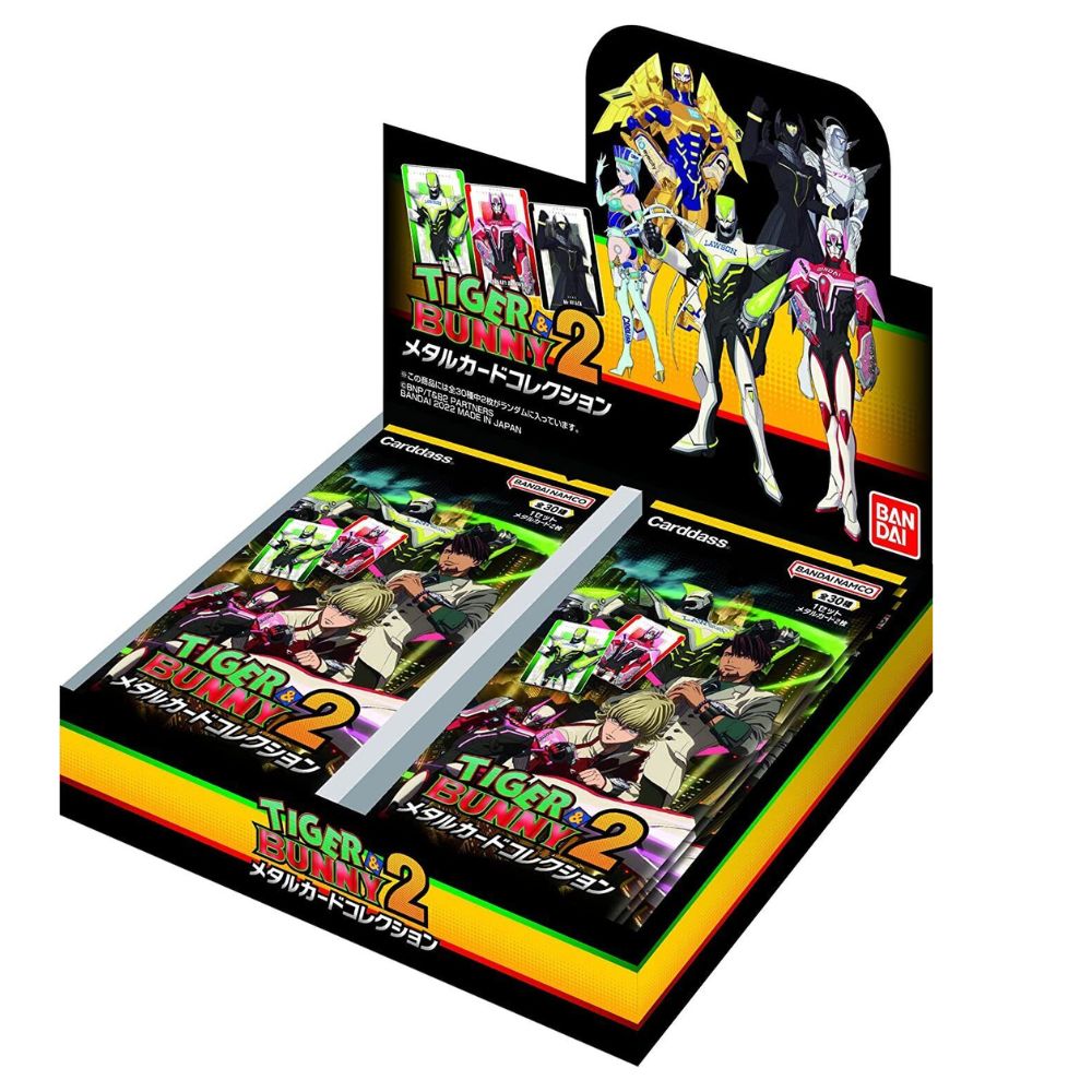 Boîte de collection de cartes en métal TIGER &amp; BUNNY 2 par BANDAI - Cartes à collectionner