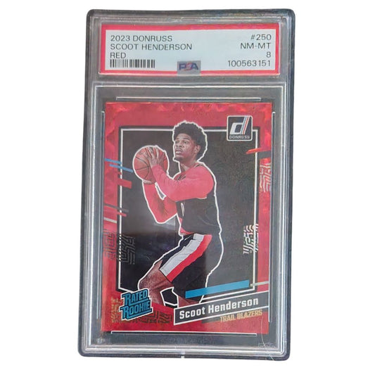 Scoot Henderson Red Rated Rookie Panini Donruss 2023 PSA 8