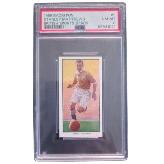 1956 Radio Fun British Sports Stars #3 Stanley Matthews – PSA 8