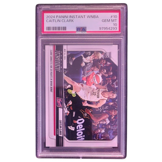 Caitlin Clark Rookie 2024 Panini Instant WNBA PSA 10