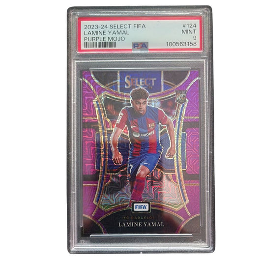 Lamine Yamal Rookie Purple Mojo 2023-24 Select Fifa PSA 9
