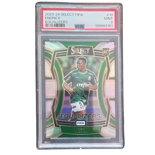 Endrick Rookie 2023-24 Panini Select FIFA Equalizers PSA 9