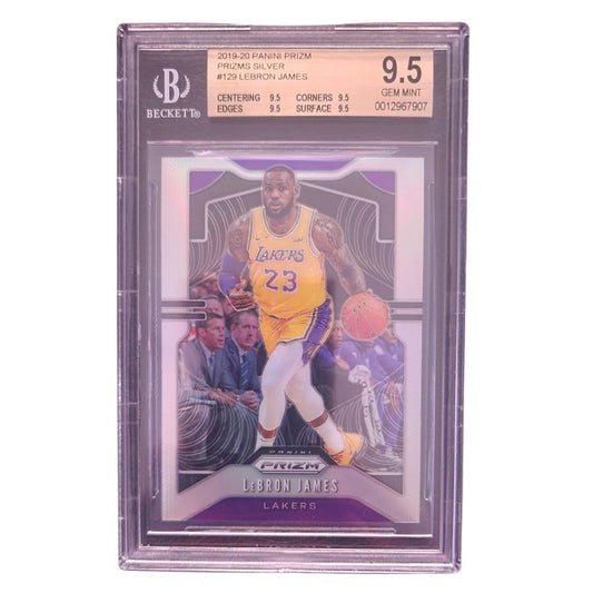 LeBron James 2019-20 Panini Prizm Silver Prizm #129 BGS 9.5