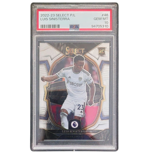 2022-23 Panini Select Premier League Luis Sinisterra Rookie Card – PSA 10