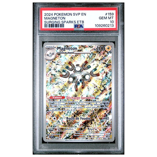 Magneton Illustration Rare Promo PSA 10 Surging Sparks ETB 2024 FR