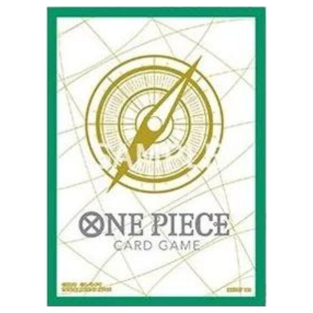 One Piece Kartenspiel - Offizielles Hüllen-Set Nr. 5 - Logport Grün (70 Hüllen)