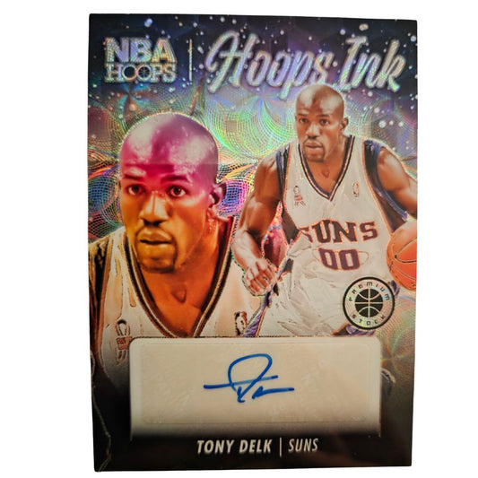 Tony Delk 2023-24 Panini Hoops Premium Stock Hoops Ink Autograph /75 #HI-TNY