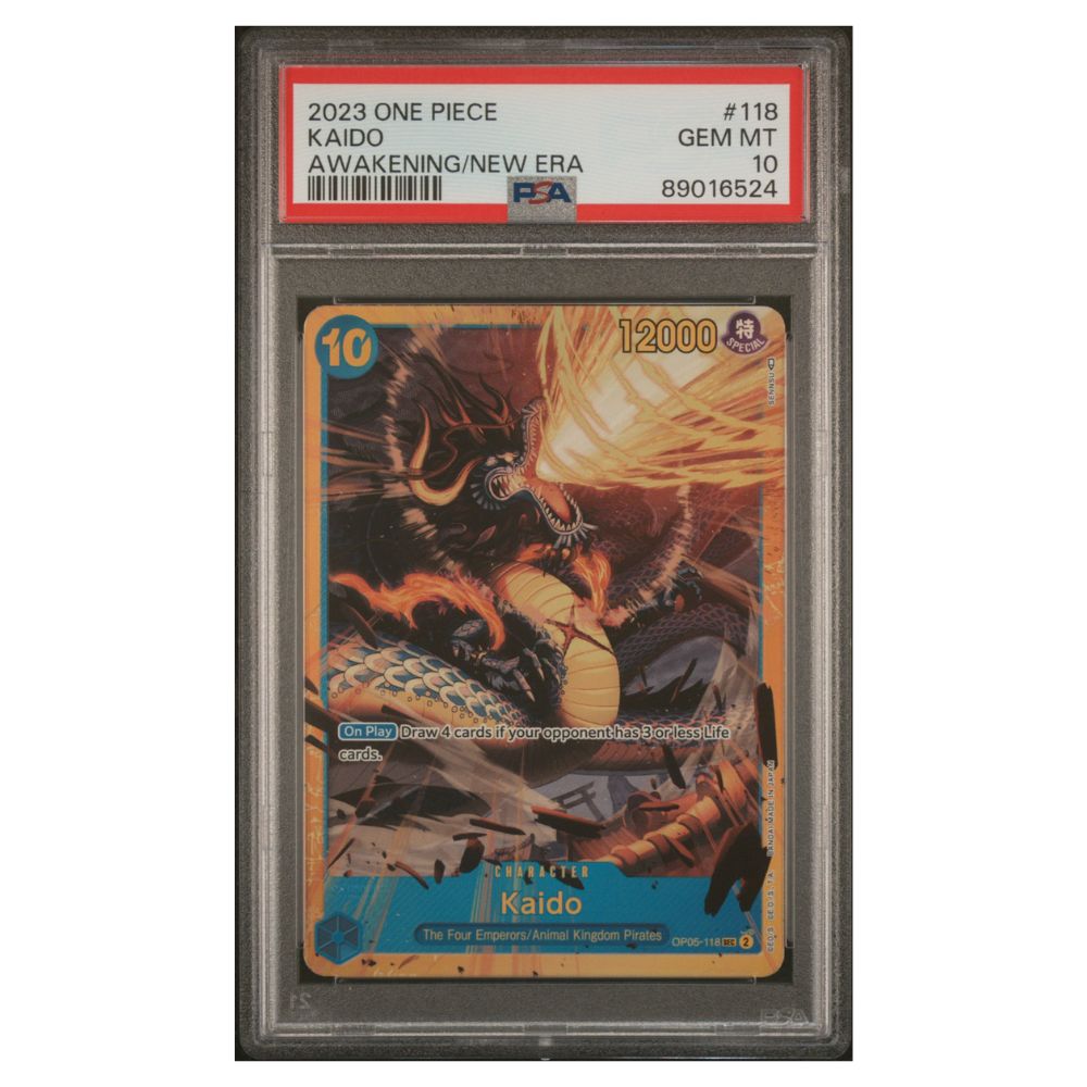 One Piece Kaido OP05 #118 Awakening of the New Era PSA 10