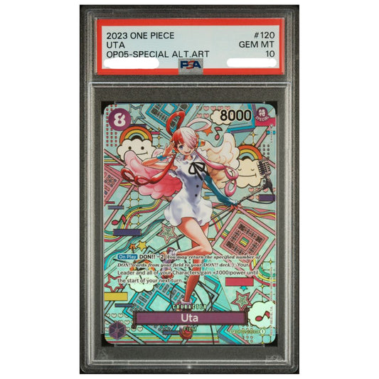 One Piece Uta Special Alternate Art PSA 10 OP05 Awakening of the New Era graded card