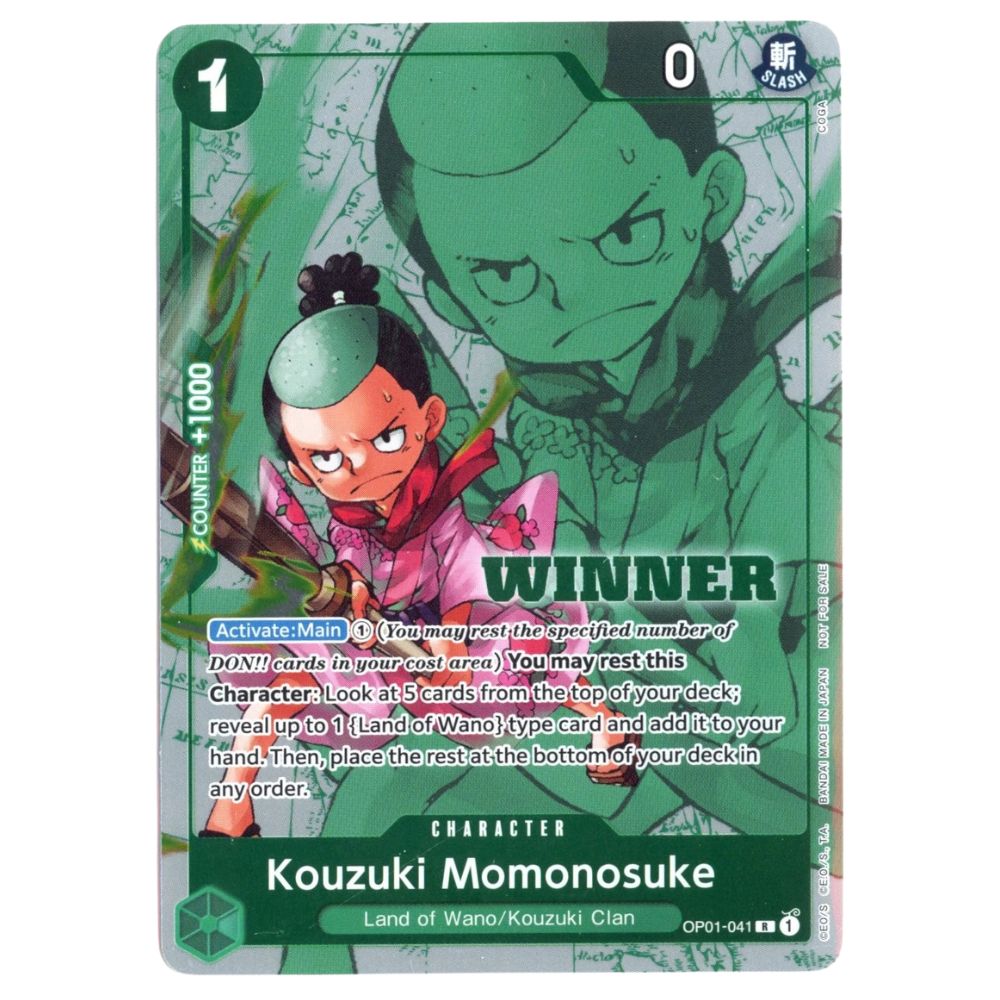 Official One Piece TCG Winner Promo Single Card from Romance Dawn – Collectible Trading Card Game Booster
