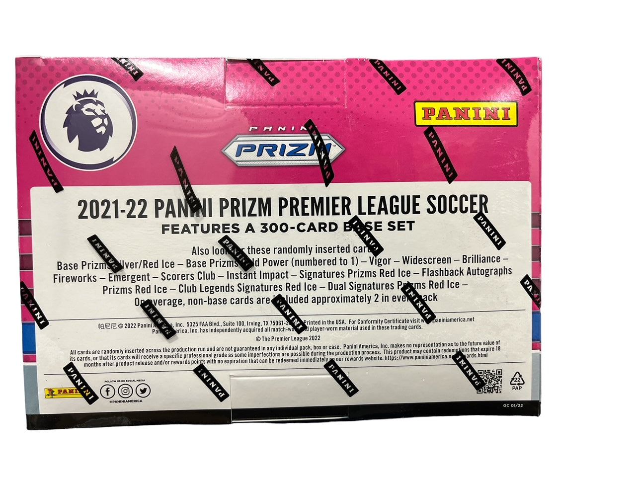 Panini Prizm Premier League Soccer 2021-22 Méga Boîte