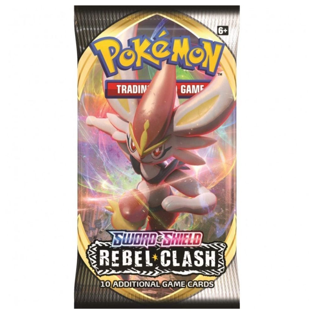 Pokémon TCG Sword & Shield Rebel Clash Booster Pack with Toxtricity artwork