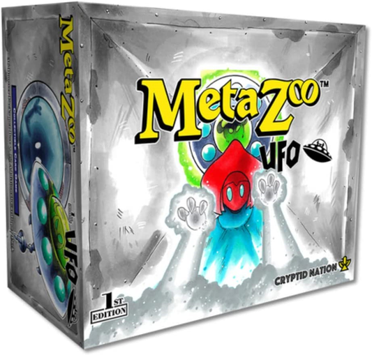 Metazoo UFO 1st Edition Booster Box – Wagen Sie sich mit der Extraterrestrial-Erweiterung von Cryptid Nation ins Jenseits