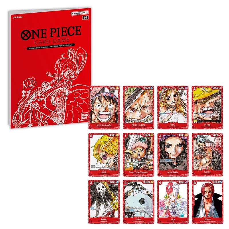 Collection de cartes Premium One Piece TCG - Édition Film Rouge