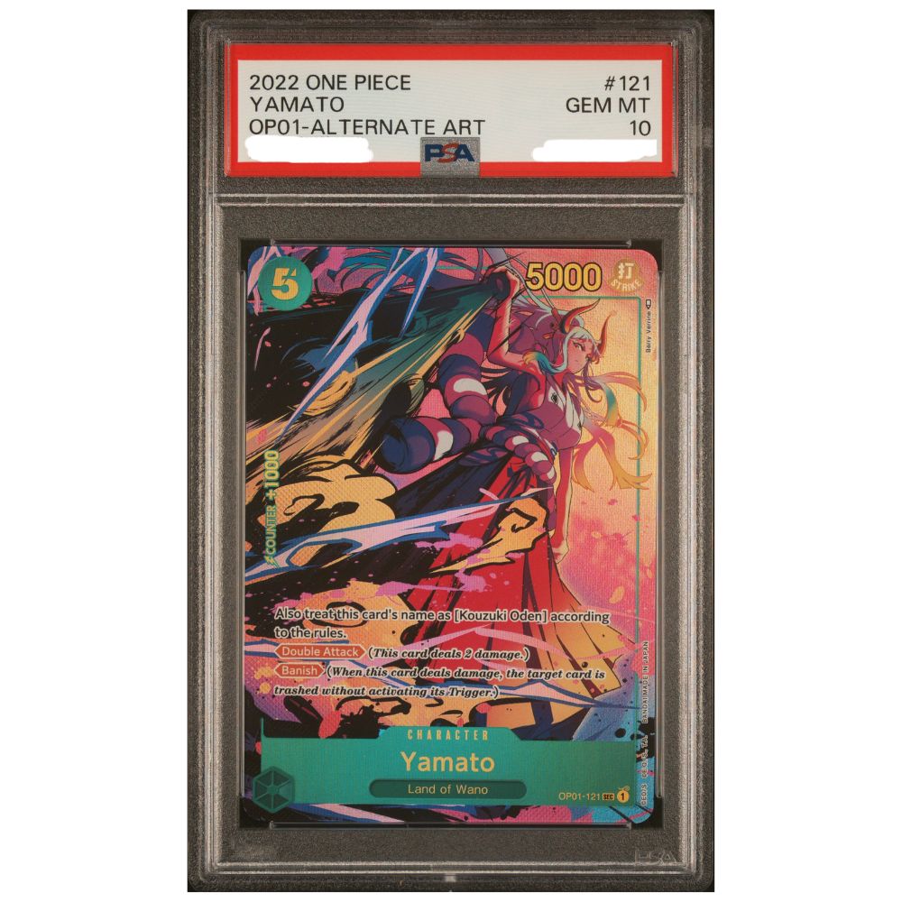 Yamato Alternate Art OP01 Romance Dawn Secret Rare PSA 10 graded One Piece Card Game