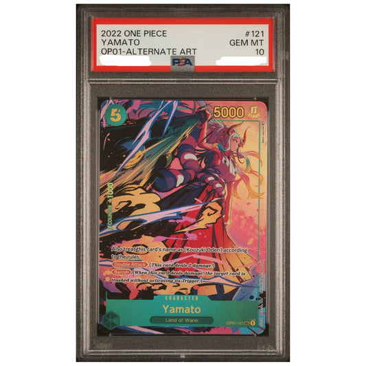 Yamato Alternate Art OP01 Romance Dawn Secret Rare PSA 10 graded One Piece Card Game